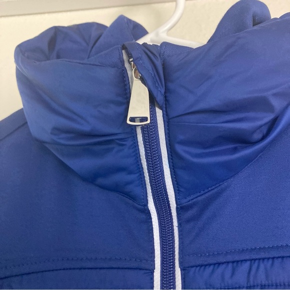 Everlast Jacket Blue Quilted Puffer Reflective Thumb Hole Zip Pockets Full Zip - Picture 6 of 16